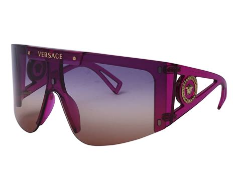 Versace VE 4393 53341W Transparent Fuxia Plastic Shield 